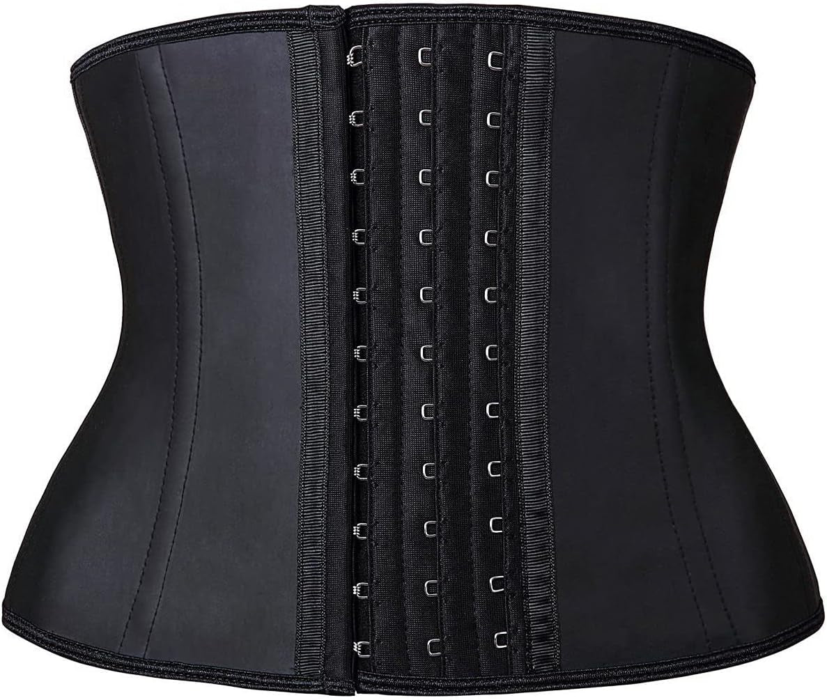 Transform Your Silhouette with YIANNA Women's Underbust Latex Sport Girdle Waist Trainer - Achieve the Hourglass Figure You Desire!