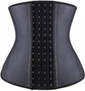 Transform Your Figure with the YIANNA Latex Underbust Waist Trainer - Hourglass Body Shaper with 4 Adjustable Hooks