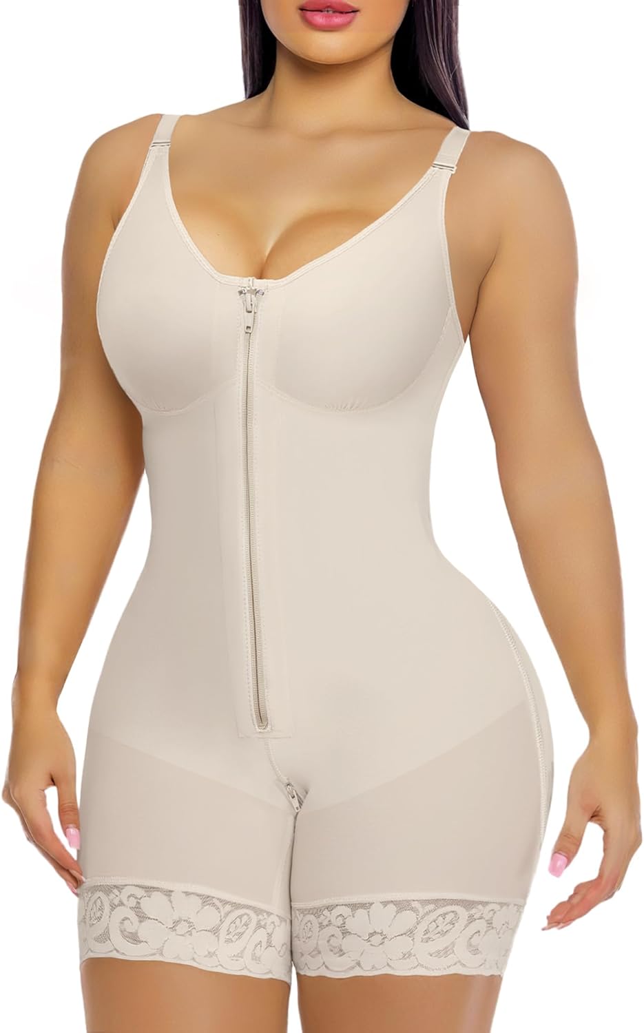YIANNA Colombian Postpartum Shapewear - Ultimate Tummy Control & Butt Lifter with Easy Access Zipper Crotch