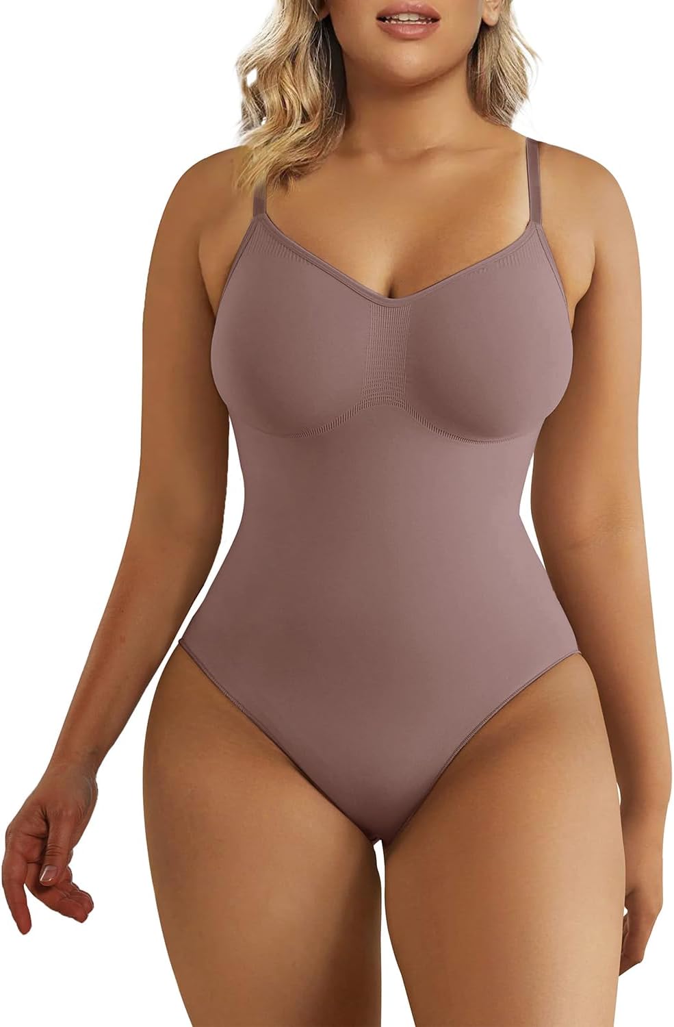 Elevate Your Silhouette with the SHAPERX Women's Seamless Tummy Control Bodysuit - Ultimate Comfort and Style
