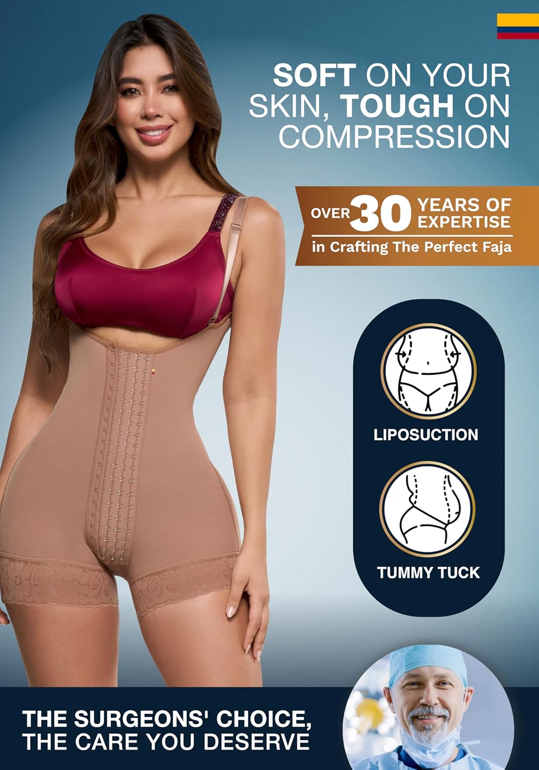 Transform Your Silhouette with the Sonryse Stage 2 Tummy Tuck Compression Garment | Ultimate Colombian Body Shaper for Women