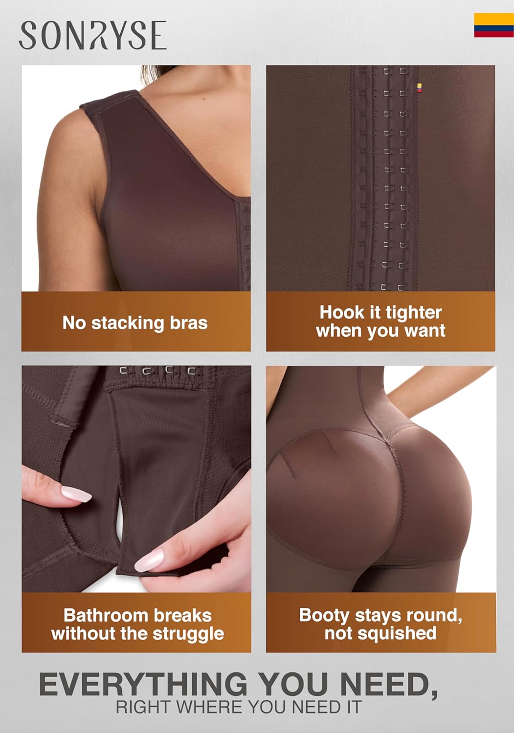 Revitalize Your Recovery with the Sonryse Colombian Stage 2 Compression Garment - The Ultimate Shaping Faja for Post-Surgery Support