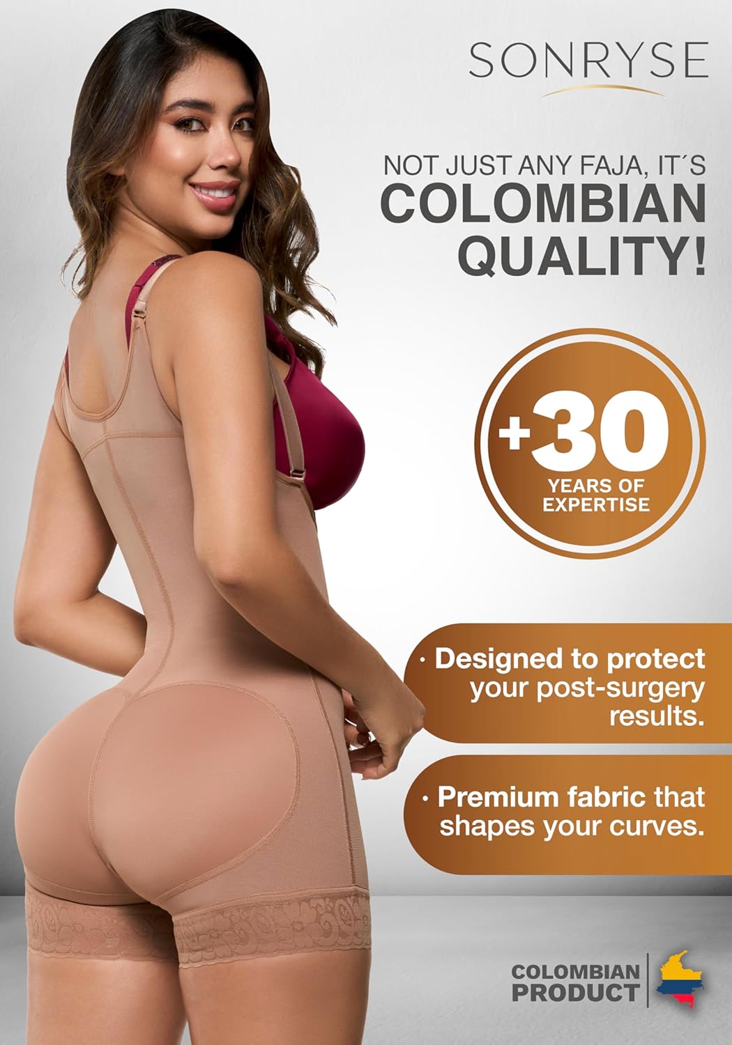Transform Your Silhouette with the Sonryse Stage 2 Tummy Tuck Compression Garment | Ultimate Colombian Body Shaper for Women