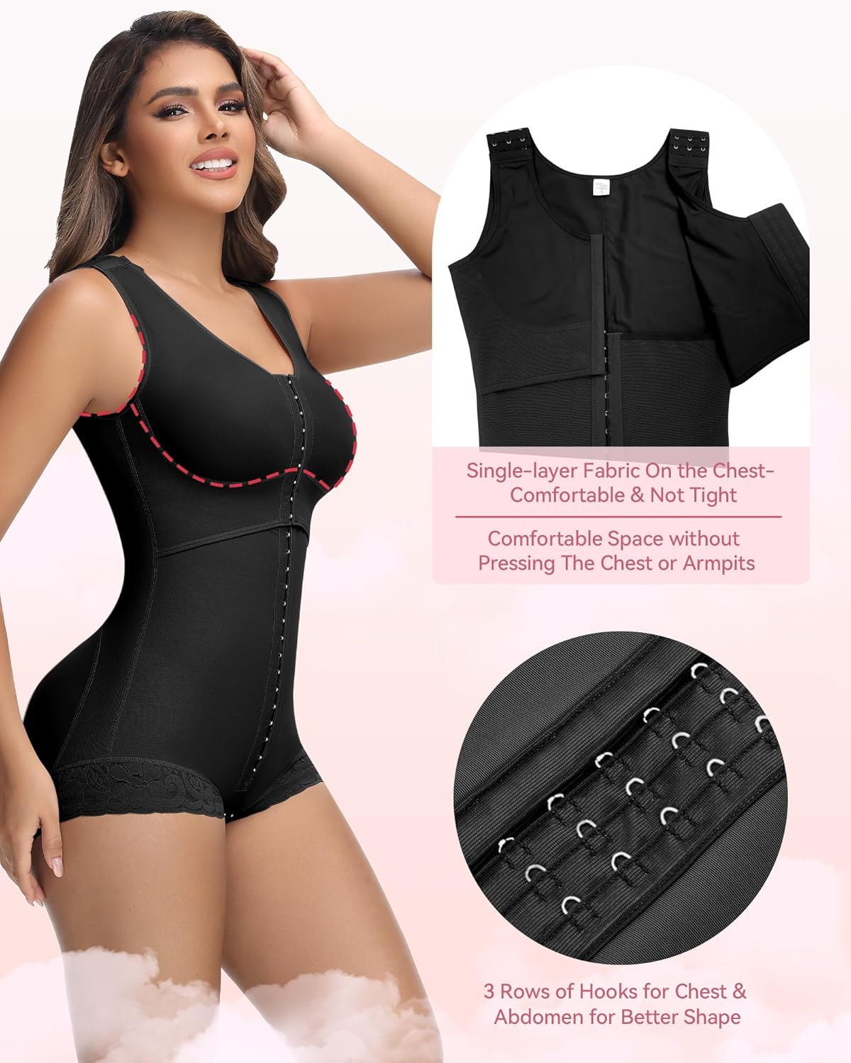 Transform Your Curves with SHAPSHE Colombian Body Shaper Fajas - Ultimate Stage 2/3 Tummy Control & High Compression Shapewear for Women