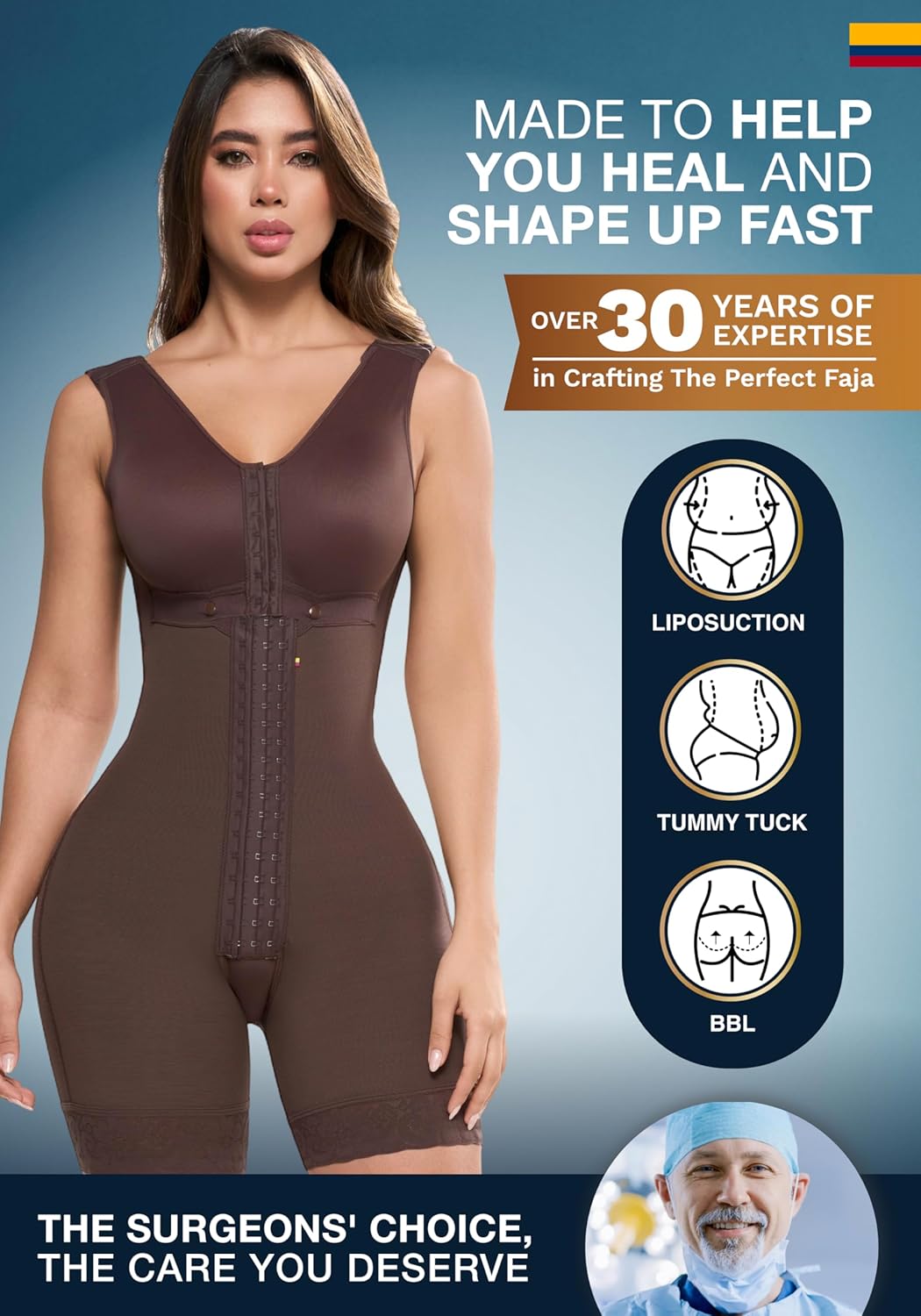 Revitalize Your Recovery with the Sonryse Colombian Stage 2 Compression Garment - The Ultimate Shaping Faja for Post-Surgery Support