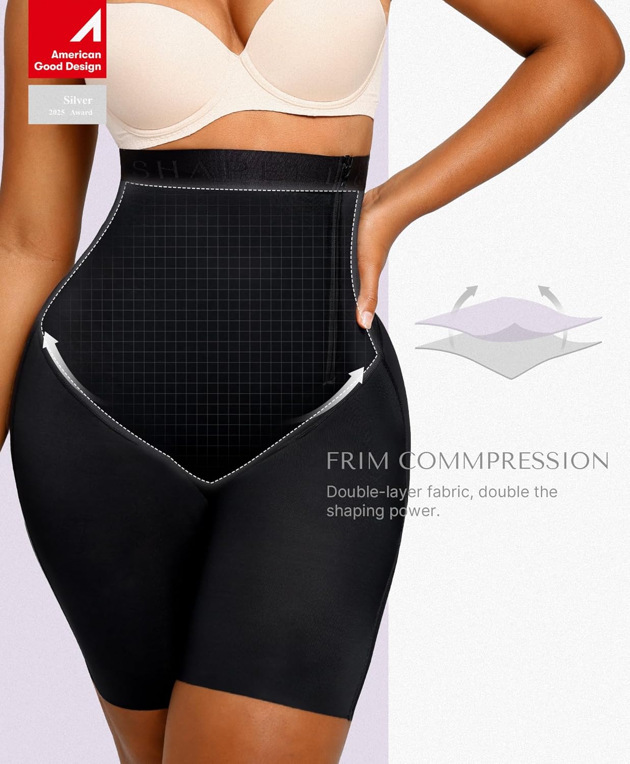 Transform Your Look with SHAPELLX High Waisted Tummy Control Body Shaper Shorts - Ultimate Butt Lifting Comfort