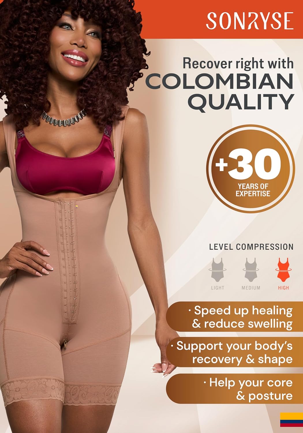 Transform Your Silhouette with the Sonryse Women's Stage 2 Tummy Tuck Compression Garment - Ultimate Comfort & Support