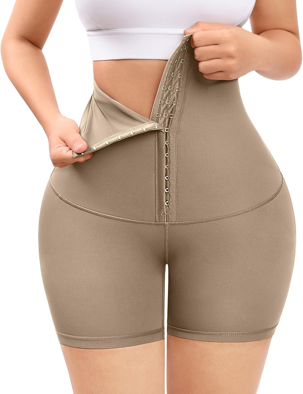 Elevate Your Silhouette with FeelinGirl High Waist Tummy Control Shapewear Shorts for Women - Perfect for Thigh Slimming and Waist Training