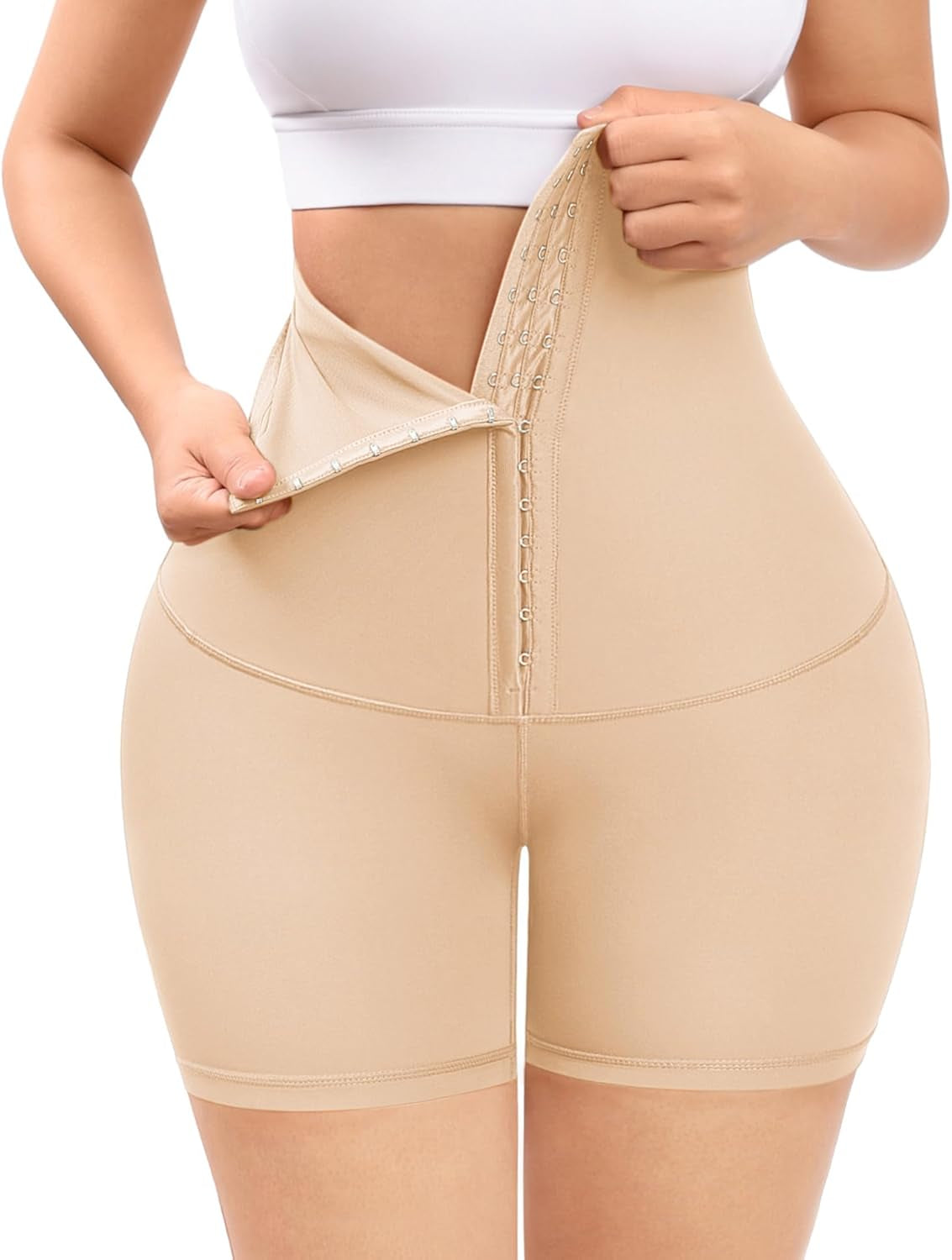 Elevate Your Silhouette with FeelinGirl High Waist Tummy Control Shapewear Shorts for Women - Perfect for Thigh Slimming and Waist Training