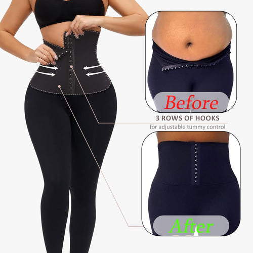 Elevate Your Workout with High Waisted Corset Leggings for Women - Ultimate Tummy Control & Comfort