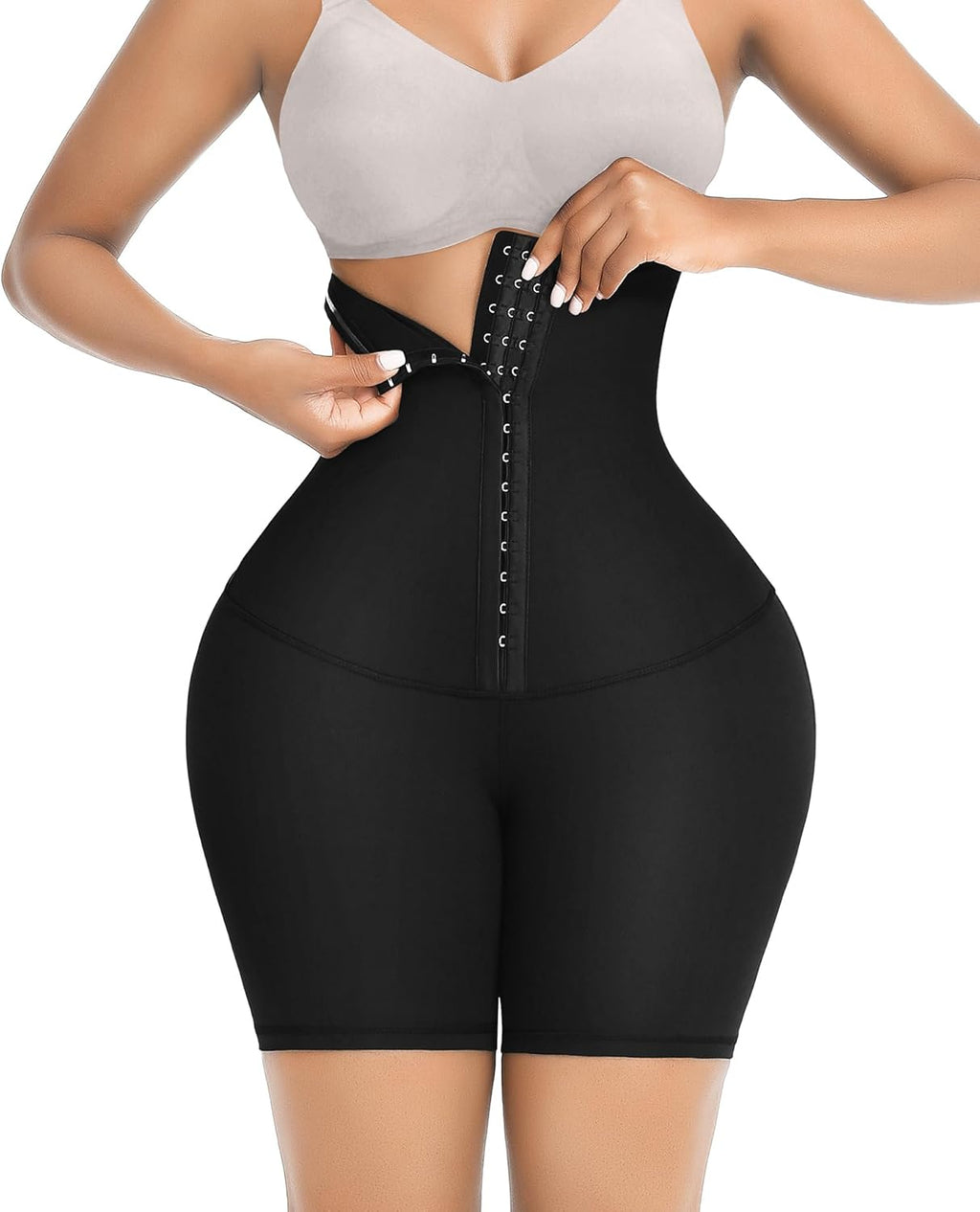 Elevate Your Silhouette with FeelinGirl High Waist Tummy Control Shapewear Shorts for Women - Perfect for Thigh Slimming and Waist Training