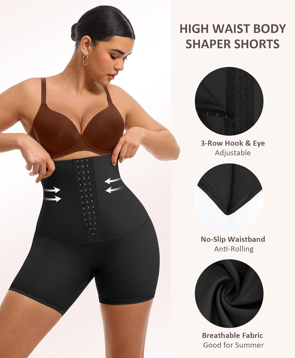 Elevate Your Silhouette with FeelinGirl High Waist Tummy Control Shapewear Shorts for Women - Perfect for Thigh Slimming and Waist Training
