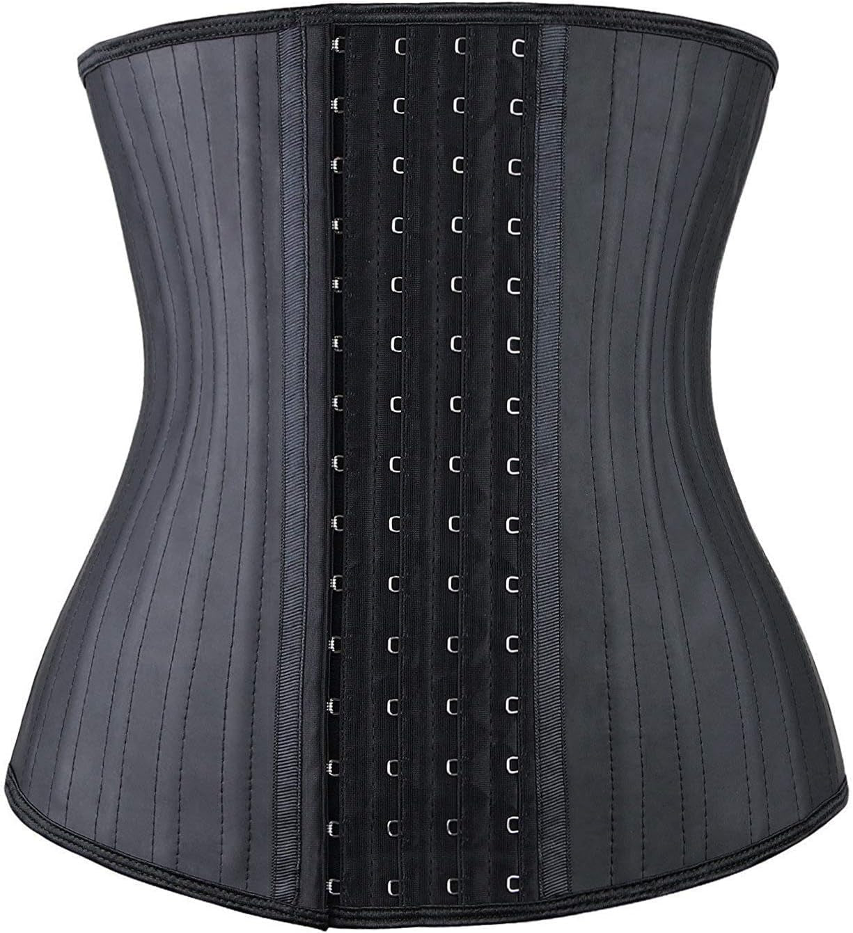 Transform Your Figure with the YIANNA Latex Underbust Waist Trainer - Hourglass Body Shaper with 4 Adjustable Hooks